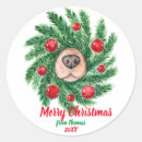 Buscar dog christmas pegatinas Amante del perro