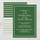 Buscar rayas verdes y blancas invitaciones Para todos