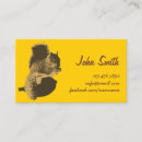 Buscar nueces tarjetas de visita Ardilla