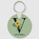 Buscar v inicial llaveros Floral