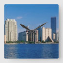 Buscar línea aérea relojes de pared Rascacielos