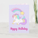 Buscar unicornio del arco iris tarjetas Kawaii