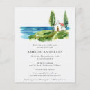 Buscar orilla 11x14 invitaciones Océano