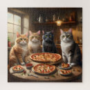Buscar pizzas puzzles Gatos