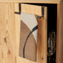 Buscar negro y beige paños de cocina Marrón