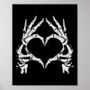 Buscar corazón esqueleto posters Gótico