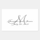 Buscar monogram rectangulares pegatinas Invitados
