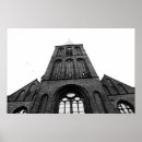Buscar torre de iglesia posters Negro