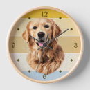 Buscar golden retriever relojes de pared Animal