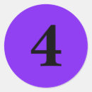 Buscar número 4 pegatinas Cuatro