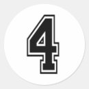 Buscar número cuatro pegatinas Deporte