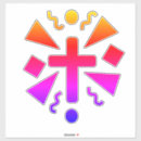 Buscar el cruzar pegatinas parachoque Fe