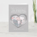 Buscar boda 10 años de tarjetas de aniversario Para ella