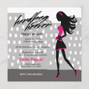 Buscar silueta femenina invitaciones Elegante