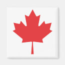 Buscar bandera canadiense imanes Rojo