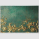 Buscar color verde oscuro de papel de seda Vintage