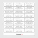 Buscar destinatario pegatinas Invitados