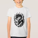 Buscar tatuaje del dragón camisetas Para niños