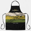 Buscar notas de la música delantales General y unisex