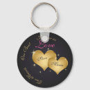 Buscar dos corazones llaveros Elegante