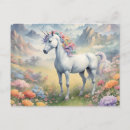 Buscar unicornio del arco iris postales General y unisex