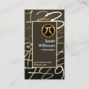 Buscar estadístico tarjetas de visita Matemático