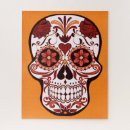 Buscar día de los muertos puzzles Cráneo floral