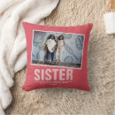 Buscar la mejor hermana del mundo cojines Collage de fotos