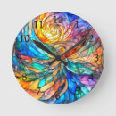 Buscar iris relojes de pared Colores vivos