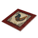 Buscar gallo del vintage azulejos Pollo