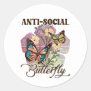 Buscar antisocial pegatinas Mariposa