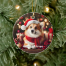 Buscar corgi adornos Santa