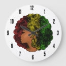Buscar rasta relojes de pared Verde