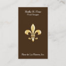 Buscar flor lis del oro de tarjetas de visita Fleur