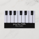 Buscar pianista tarjetas de visita Teclados