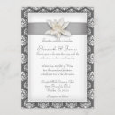 Buscar damasco de plata invitaciones Aniversario