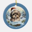 Buscar shih tzu adornos Acuarela