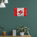 Buscar hoja de arce canadiense posters Rojo y blanco