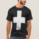 Buscar cruz suiza camisetas Blanco