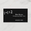 Buscar matemáticas tarjetas de visita General y unisex