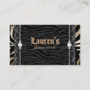 Buscar zebra tarjetas de visita Negrita