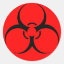 Buscar riesgo pegatinas Rojo