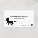 Buscar clínica animal tarjetas de visita Perros