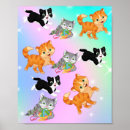 Buscar gatito blanco y negro posters Para niños