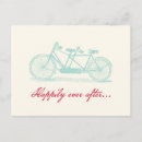 Buscar bicicleta para dos postales Novia