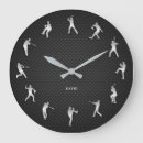Buscar plata metalizada relojes de pared Monograma