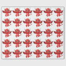Buscar diablo papel de regalo Rojo