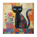 Buscar gato negro azulejos Caprichoso