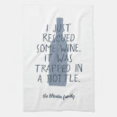 Buscar botella paños de cocina Vino