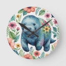 Buscar lechera relojes de pared Animal